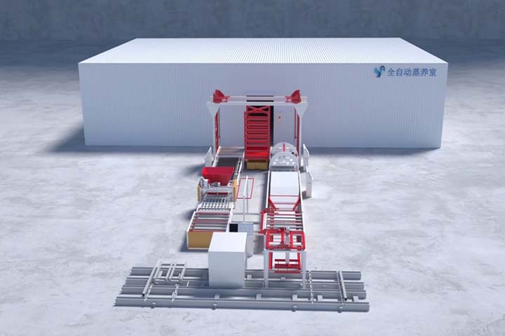青島全自動蒸養室三維動畫